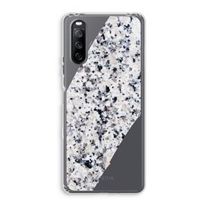 CaseCompany Gespikkelde marmer: Sony Xperia 10 III Transparant Hoesje