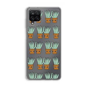 CaseCompany Sansevieria: Samsung Galaxy A12 Transparant Hoesje