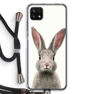 CaseCompany Daisy: Samsung Galaxy A22 5G Transparant Hoesje met koord