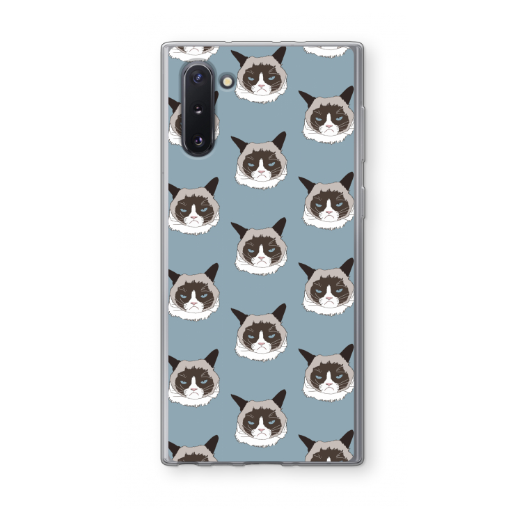 CaseCompany It's a Purrr Case: Samsung Galaxy Note 10 Transparant Hoesje