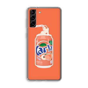 CaseCompany S(peach)less: Samsung Galaxy S21 Plus Transparant Hoesje