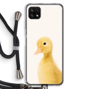 CaseCompany Duke: Samsung Galaxy A22 5G Transparant Hoesje met koord
