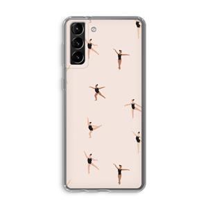 CaseCompany Dancing #1: Samsung Galaxy S21 Plus Transparant Hoesje