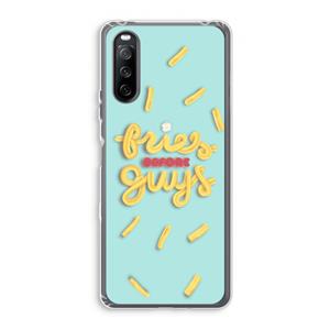 CaseCompany Always fries: Sony Xperia 10 III Transparant Hoesje