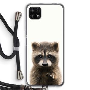 CaseCompany Rocco: Samsung Galaxy A22 5G Transparant Hoesje met koord
