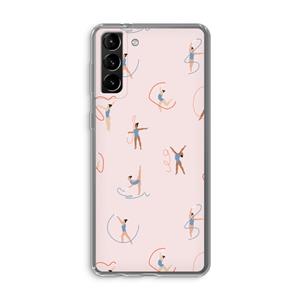 CaseCompany Dancing #3: Samsung Galaxy S21 Plus Transparant Hoesje
