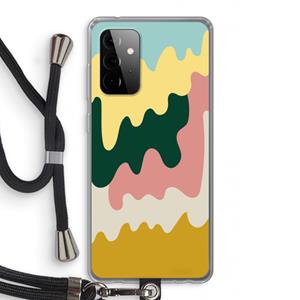 CaseCompany Baar B: Samsung Galaxy A72 5G Transparant Hoesje met koord