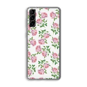 CaseCompany Kleine roosjes: Samsung Galaxy S21 Plus Transparant Hoesje