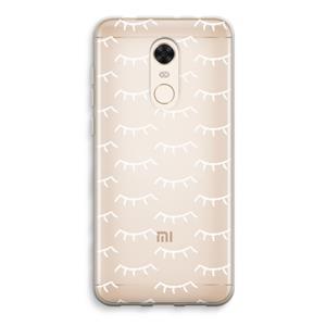 CaseCompany Wimpers: Xiaomi Redmi 5 Transparant Hoesje
