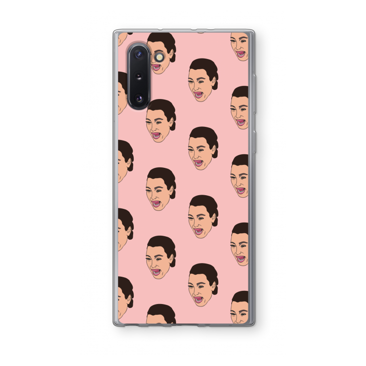 CaseCompany Ugly Cry Call: Samsung Galaxy Note 10 Transparant Hoesje
