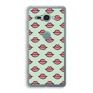 CaseCompany Lipjes: Sony Xperia XZ2 Compact Transparant Hoesje