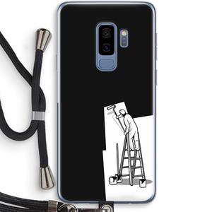 CaseCompany Musketon Painter: Samsung Galaxy S9 Plus Transparant Hoesje met koord
