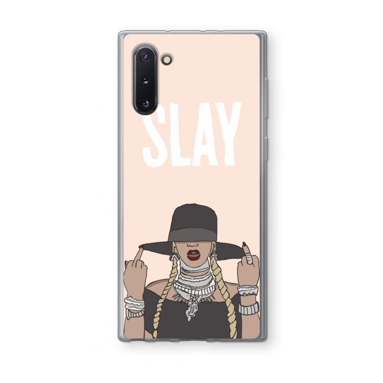 CaseCompany Slay All Day: Samsung Galaxy Note 10 Transparant Hoesje