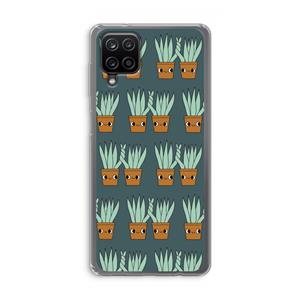 CaseCompany Sansevieria: Samsung Galaxy A12 Transparant Hoesje