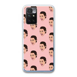 CaseCompany Ugly Cry Call: Xiaomi Redmi 10 Transparant Hoesje