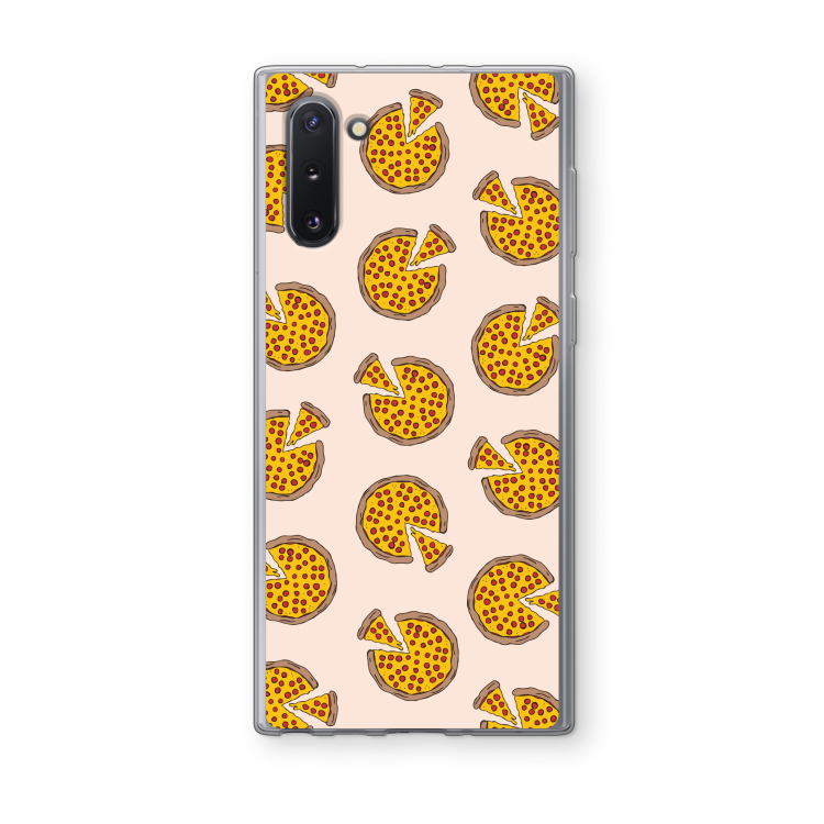 CaseCompany You Had Me At Pizza: Samsung Galaxy Note 10 Transparant Hoesje