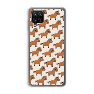 CaseCompany Pony: Samsung Galaxy A12 Transparant Hoesje