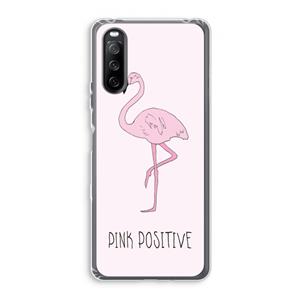CaseCompany Pink positive: Sony Xperia 10 III Transparant Hoesje
