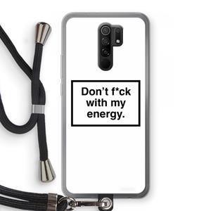 CaseCompany My energy: Xiaomi Redmi 9 Transparant Hoesje met koord