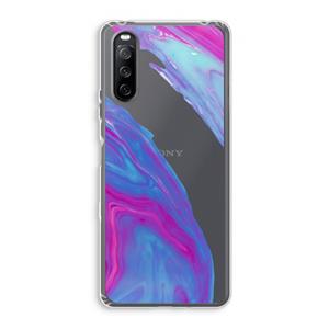 CaseCompany Zweverige regenboog: Sony Xperia 10 III Transparant Hoesje
