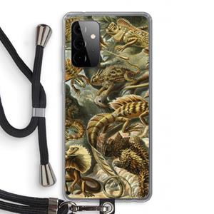 CaseCompany Haeckel Lacertilia: Samsung Galaxy A72 5G Transparant Hoesje met koord
