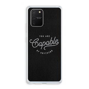 CaseCompany Capable: Samsung Galaxy S10 Lite Transparant Hoesje