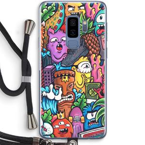 CaseCompany Vexx Mixtape: Samsung Galaxy S9 Plus Transparant Hoesje met koord