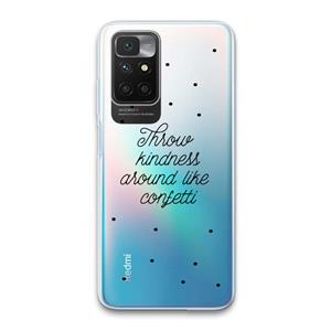 CaseCompany Confetti: Xiaomi Redmi 10 Transparant Hoesje