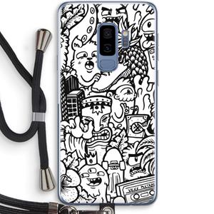 CaseCompany Vexx Mixtape #2: Samsung Galaxy S9 Plus Transparant Hoesje met koord