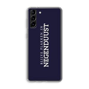 CaseCompany Blijve plakken in Negenduust: Samsung Galaxy S21 Plus Transparant Hoesje