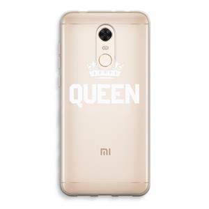 CaseCompany Queen zwart: Xiaomi Redmi 5 Transparant Hoesje
