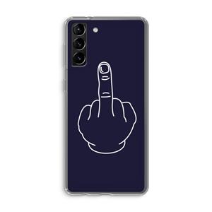 CaseCompany F**k U: Samsung Galaxy S21 Plus Transparant Hoesje