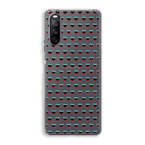CaseCompany Hartjes: Sony Xperia 10 III Transparant Hoesje