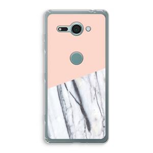 CaseCompany A touch of peach: Sony Xperia XZ2 Compact Transparant Hoesje