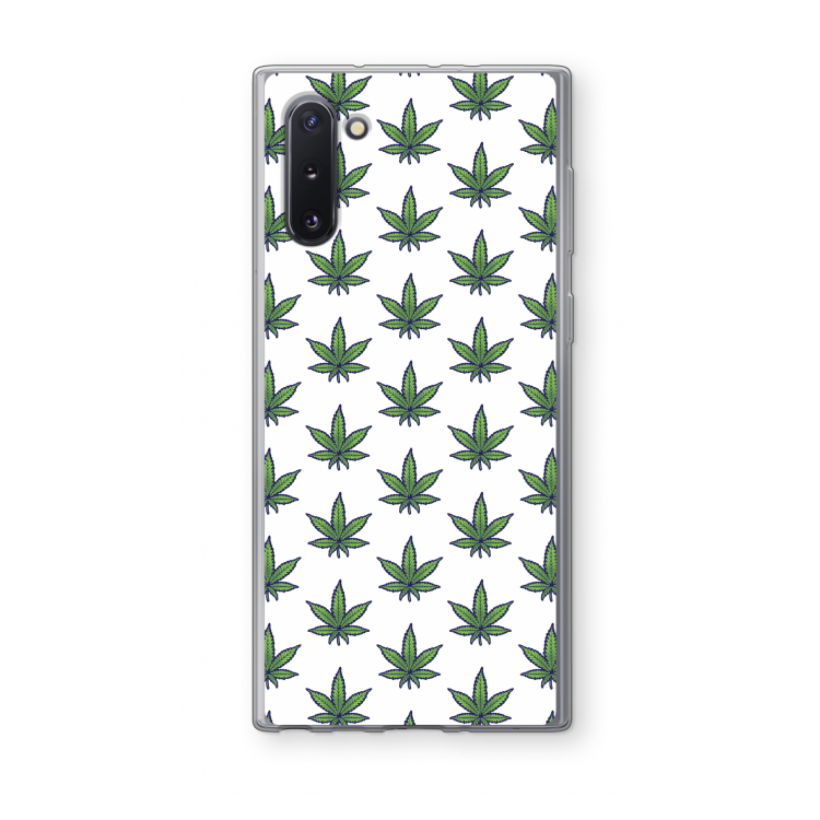 CaseCompany Weed: Samsung Galaxy Note 10 Transparant Hoesje