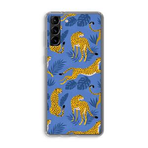 CaseCompany Luipaard: Samsung Galaxy S21 Plus Transparant Hoesje