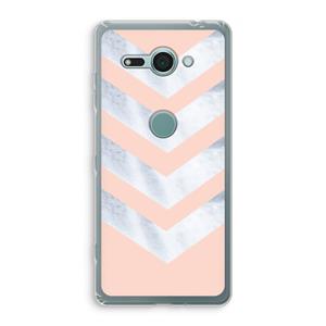 CaseCompany Marmeren pijlen: Sony Xperia XZ2 Compact Transparant Hoesje