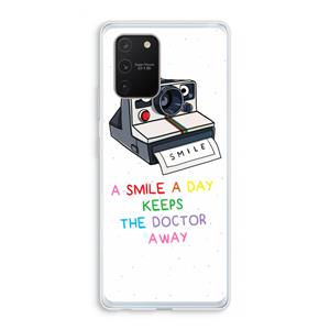 CaseCompany Smile: Samsung Galaxy S10 Lite Transparant Hoesje