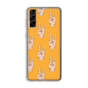 CaseCompany Rock: Samsung Galaxy S21 Plus Transparant Hoesje