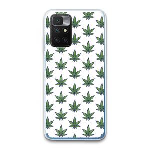 CaseCompany Weed: Xiaomi Redmi 10 Transparant Hoesje
