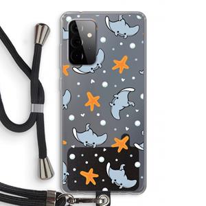 CaseCompany Manta: Samsung Galaxy A72 5G Transparant Hoesje met koord