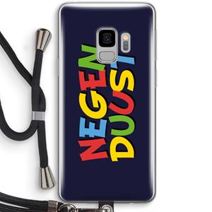 CaseCompany 90's One: Samsung Galaxy S9 Transparant Hoesje met koord
