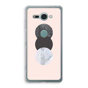 CaseCompany Marmeren cirkels: Sony Xperia XZ2 Compact Transparant Hoesje