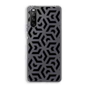 CaseCompany Crazy pattern: Sony Xperia 10 III Transparant Hoesje