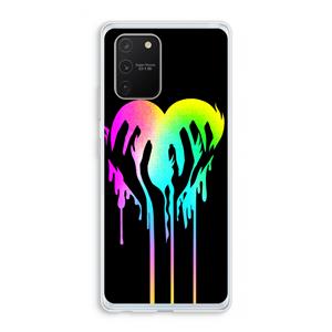 CaseCompany Hold My Heart: Samsung Galaxy S10 Lite Transparant Hoesje