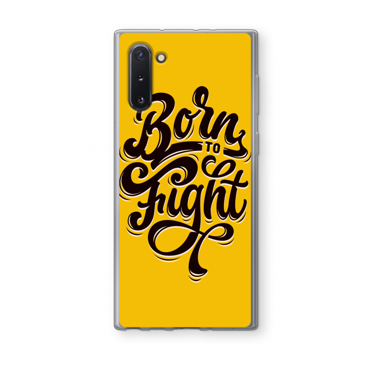 CaseCompany Born to Fight: Samsung Galaxy Note 10 Transparant Hoesje