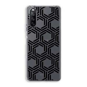 CaseCompany Geometrisch patroon: Sony Xperia 10 III Transparant Hoesje