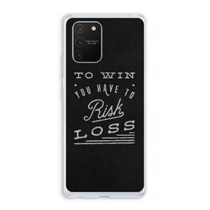 CaseCompany Risk loss: Samsung Galaxy S10 Lite Transparant Hoesje