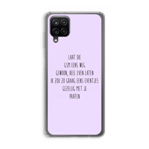 CaseCompany GSM: Samsung Galaxy A12 Transparant Hoesje