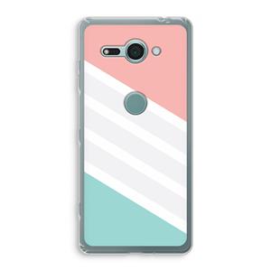 CaseCompany Strepen pastel: Sony Xperia XZ2 Compact Transparant Hoesje